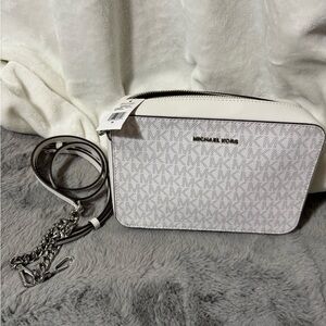 Michael Kors White Crossbody Bag
